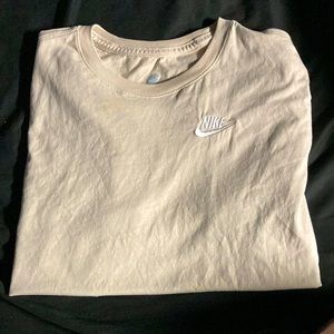 tan nike t shirt